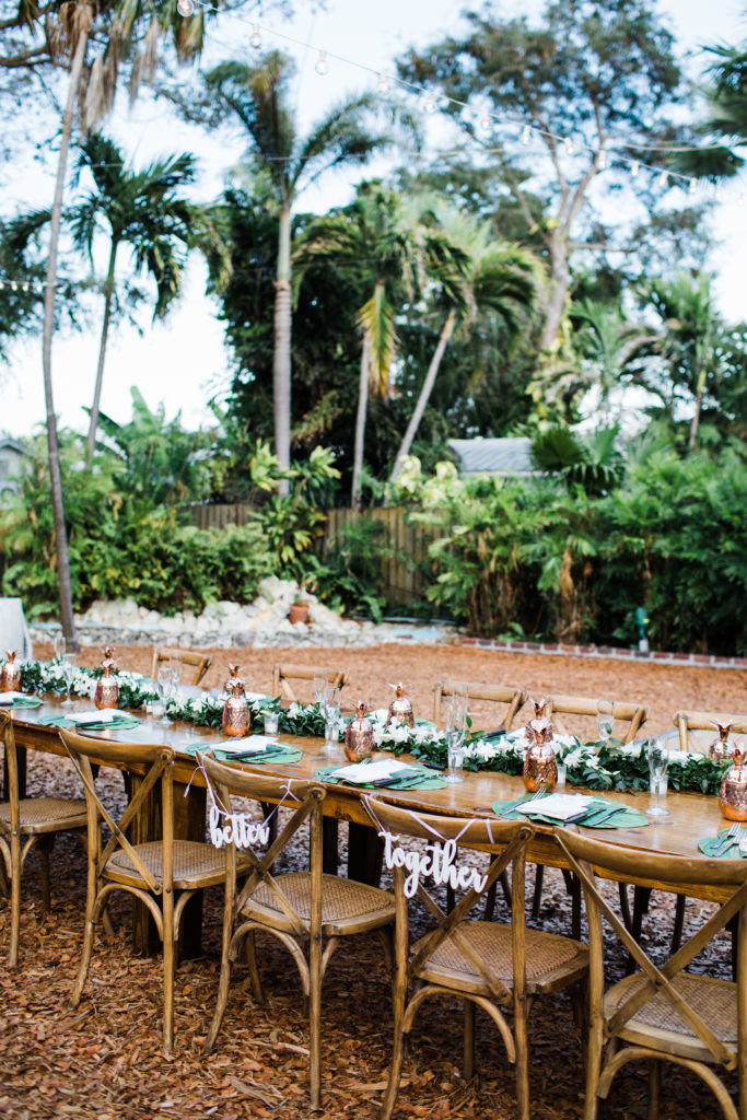 A Key West wedding reception at the Ernest Hemingway Home