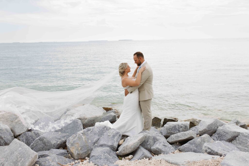 An elopement at Fort Zachary Taylor in Key West, Florida