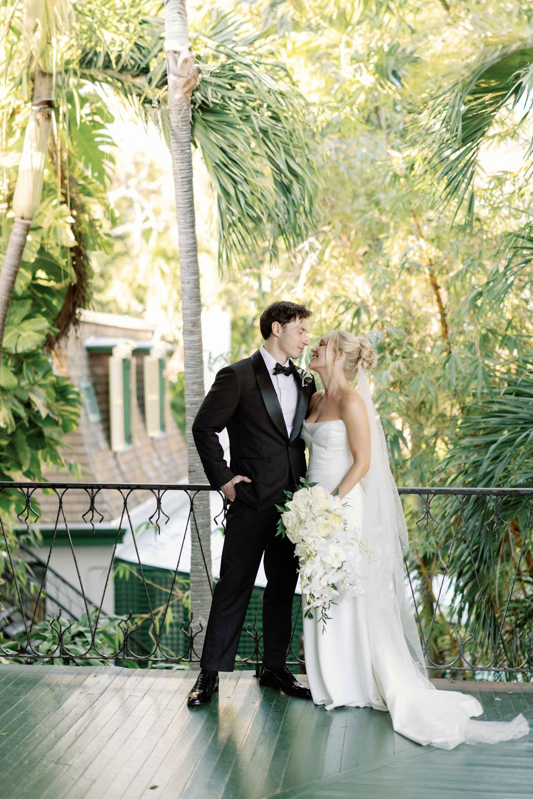 A garden wedding at The Ernest Hemingway Home